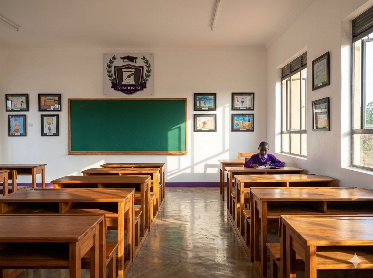 Bright modern classroom